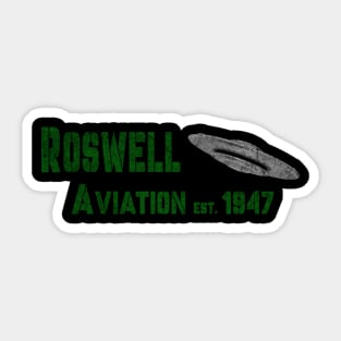 Roswell Aviation Sticker